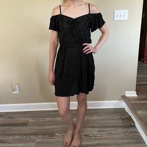 Black off the shoulder dress